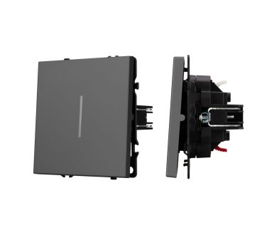 Механизм выключателя одноклавишный непроходной Arlight LED SWT-NOBE-MK01-SFPL-L-GR (230V, 10A) 054260