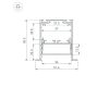 Алюминиевый профиль Arlight SL-LINIA52-3L-F-2000 ANOD 044682