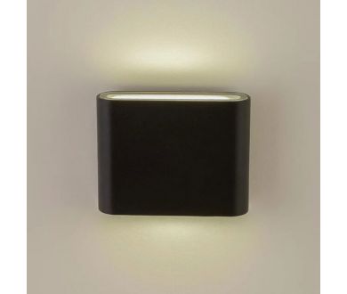 Уличный настенный светильник AM Group AM243-2X5W BK 4000K