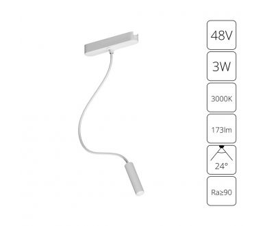 Трековый магнитный светильник Arte Lamp Rapid A1162PL-1WH