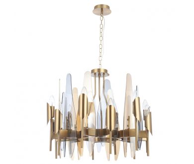 Подвесная люстра Crystal Lux CASA SP-PL12 BRASS