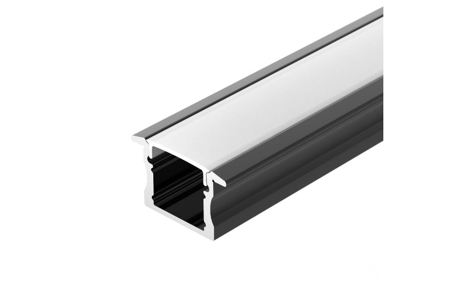 Алюминиевый профиль Arlight LINE-2315-F-2000 ANOD BLACK 044278