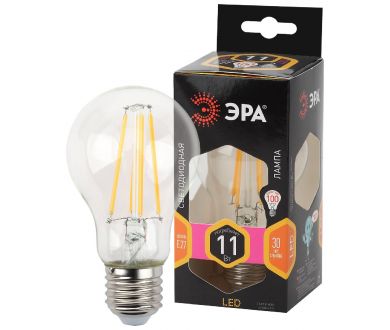Лампа светодиодная Эра E27 11W 2700K F-LED A60-11W-827-E27 Б0035025