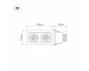 Встраиваемый светильник Arlight CL-KARDAN-S180x102-2x9W Warm 024127