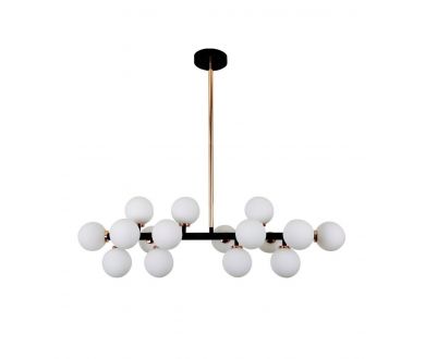 Люстра на штанге Lumina Deco Marsiada LDP 6033-16 BK+MD