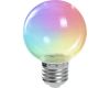 Лампа светодиодная Feron LB-371 шар прозрачный E27 3W RGB быстрая смена цвета 38130