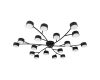 Потолочная люстра Escada Fluxen 120009/18C Black ES0000034L