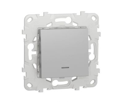 Переключатель одноклавишный с подсветкой Schneider Electric Unica New NU520330N