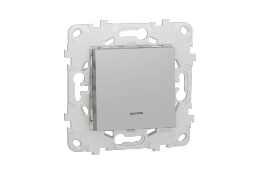 Переключатель одноклавишный с подсветкой Schneider Electric Unica New NU520330N