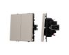 Механизм выключателя двухклавишный непроходной Arlight SWT-NOBE-MK02-SFPL-CA (230V, 10A) 059419