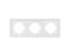 Рамка на 3 поста алюминиевая Arlight FRM-AKIRY-SFAL-3-SR 049740