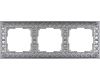 Рамка Werkel Antik на 3 поста матовый хром WL07-Frame-03 4690389145681