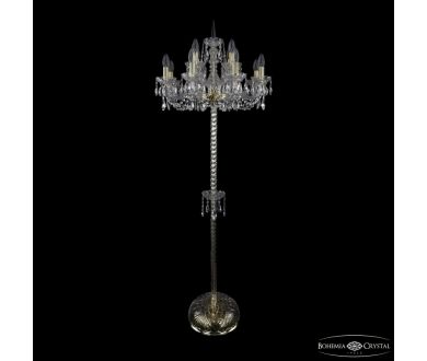 Торшер Bohemia Ivele Crystal 1402T2/8+4/195-165 G