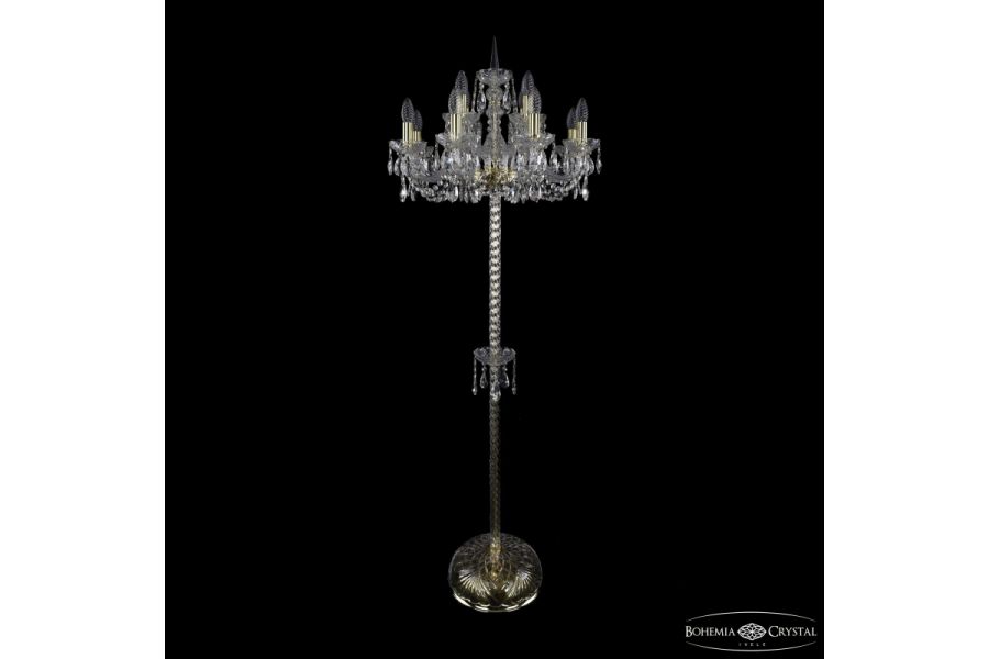 Торшер Bohemia Ivele Crystal 1402T2/8+4/195-165 G