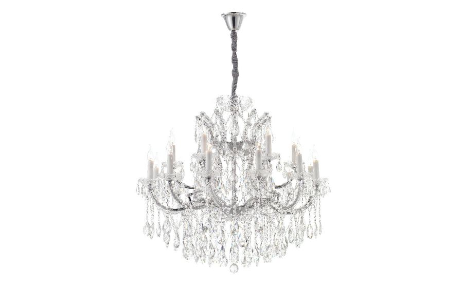 Подвесная люстра iLamp Diamond 6071-18 CR+CL