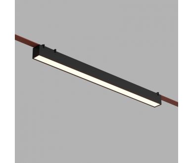 Трековый однофазный светильник Denkirs Belty linear DK5676-BK
