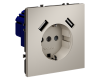Розетка с USB, А+А Voltum S70 VLS040403 (кашемир)