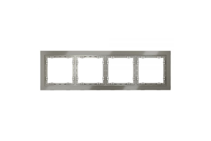 Рамка на 4 поста Voltum S70 VLS110404 (шелк, стекло)