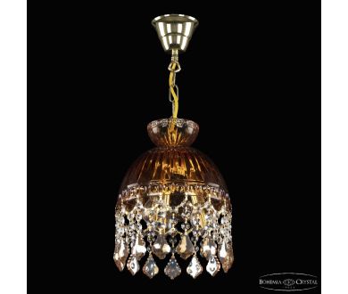 Подвесной светильник Bohemia Ivele Crystal 5478/22 G Amber/M-1G Leafs K721