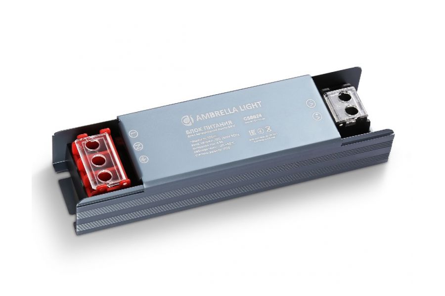 Блок питания Ambrella Light LED Driver 24V 100Вт AC185-260 4.2A IP20 GS8824