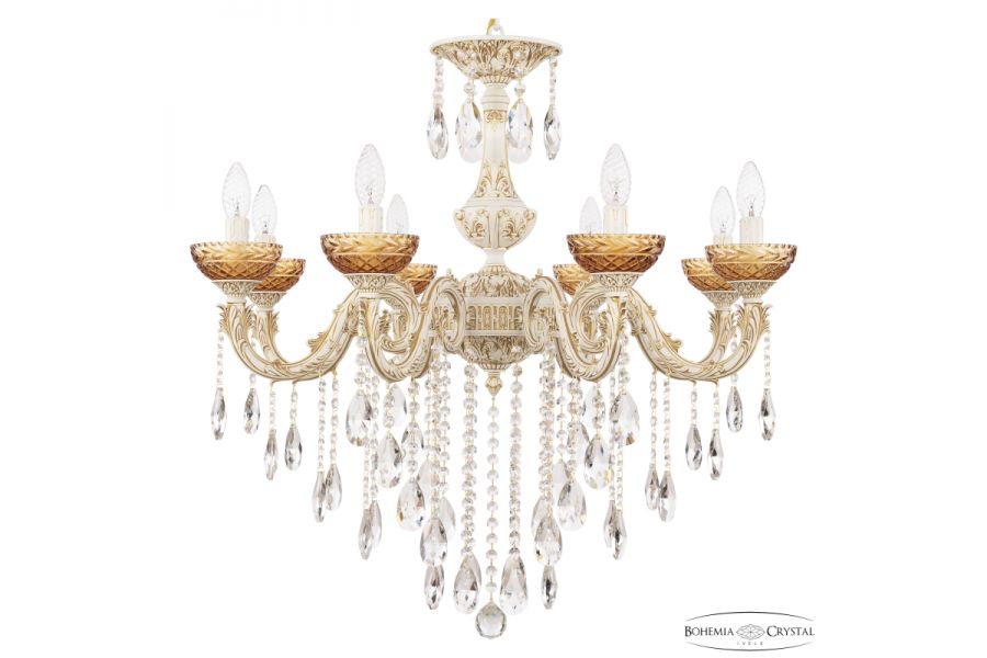 Подвесная люстра Bohemia Ivele Crystal AL79101/8/250 B WMG P Amber/M-1F