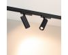 Трековый трехфазный светильник Arlight LGD-ARTEMIS-TRACK-4TR-R55-12W Warm2700 (BK, 8-80 deg, 230V, DALI) (IP20 Металл) 060049