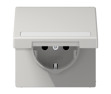 Розетка Schuko с крышкой Jung LS1520BFNAKLLG