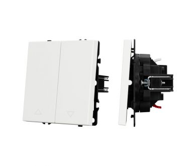 Выключатель управления шторами 2 кл софт-тач белый кварц Arlight SWT-MKR2-SFPL-WH (250V, 10A) 054241(1)