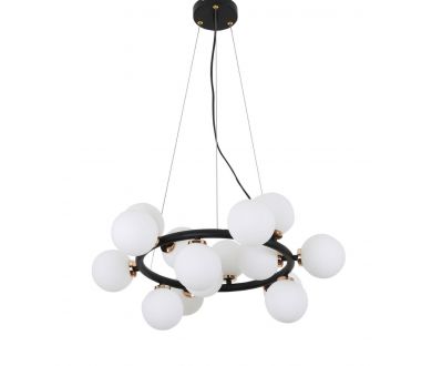 Подвесная люстра Lumina Deco Marsiada LDP 6033-15 BK+MD