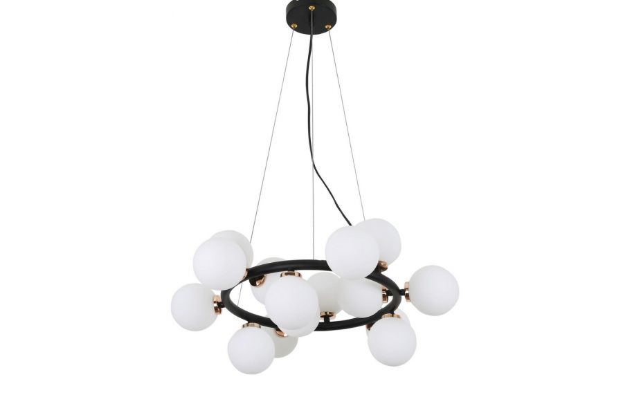 Подвесная люстра Lumina Deco Marsiada LDP 6033-15 BK+MD