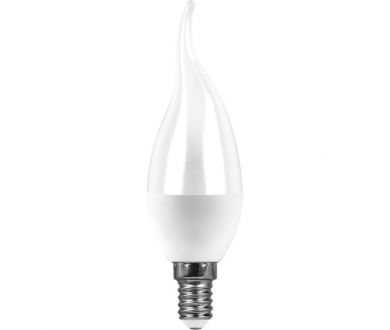 Лампа светодиодная Feron E14 13W 6400K свеча на ветру матовая SBC3713 55175