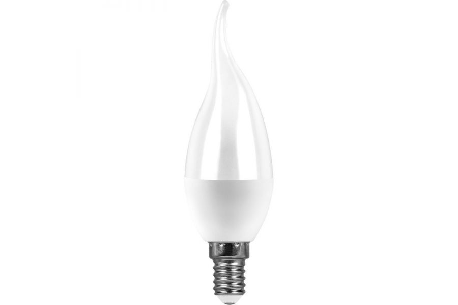 Лампа светодиодная Feron E14 13W 6400K свеча на ветру матовая SBC3713 55175
