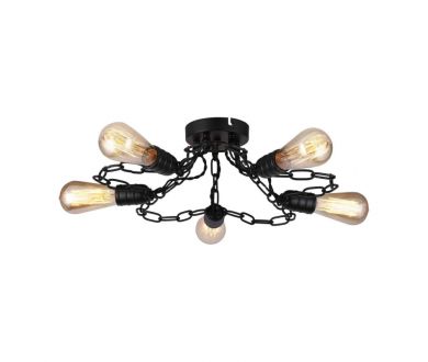 Купить Потолочная люстра Arte Lamp A9344PL-5BK Потолочная люстра Arte Lamp A9344PL-5BK