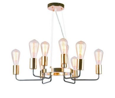Подвесная люстра Arte Lamp Gelo A6001LM-9BK