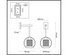 Бра Odeon Light Clocky 4939/1W