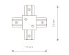 Коннектор X-образный Nowodvorski Profile Recessed 8837