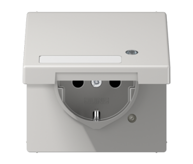 Розетка Schuko с крышкой Jung LS1520NAKLKOLG