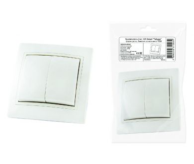 Выключатель двухклавишный Таймыр TDM Electric SQ1814-0502