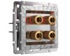 Акустическая розетка Werkel Hammer х4 серебряный W1285006 4690389163111