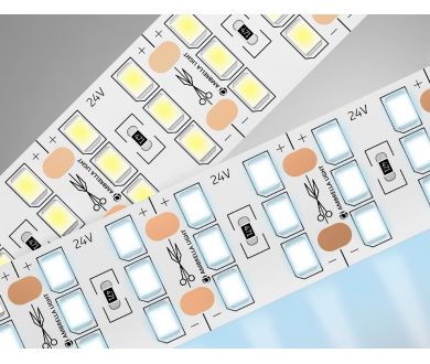 Светодиодная лента трехрядная Ambrella Light LED Strip 24В 2835 26Вт/м 6500K 5м IP20 GS3903