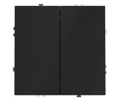 Выключатель с самовозвратом двухклавишный Voltum S70 VLS020607 (графит)