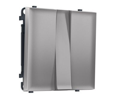 Комплект механизма 3-кл выключателя SIGMA Сталь матовый 10A-250V QUANT PRO Ambrella Volt MS505010 (SP5050, PR133)