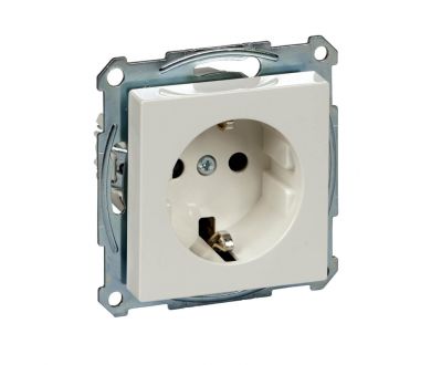 Розетка Schneider Electric Merten System M с/з и шторками MTN2300-0319