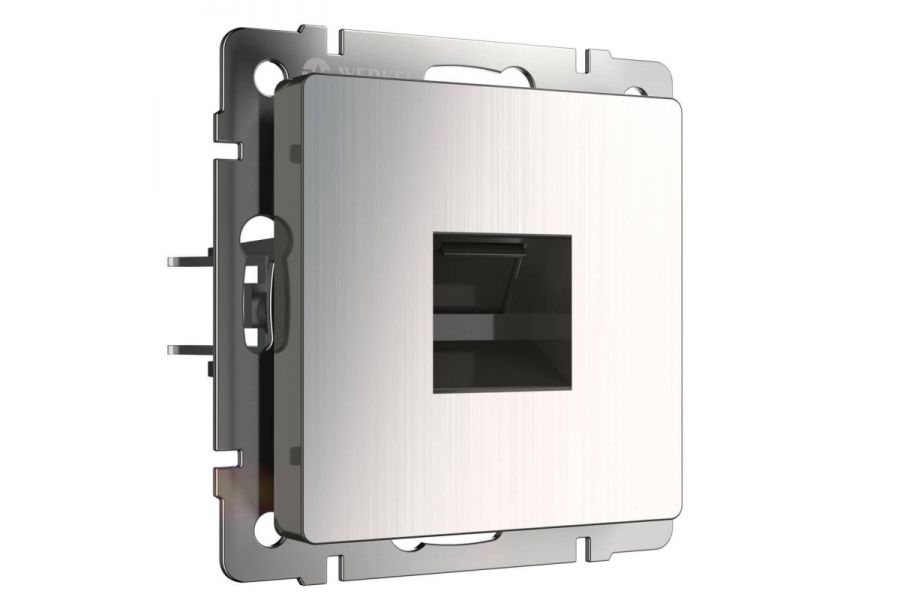 Розетка Ethernet RJ-45 Werkel глянцевый никель W1181002 4690389158247