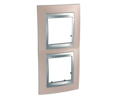 Рамка 2-постовая вертикальная Schneider Electric Unica Top MGU66.004V.096