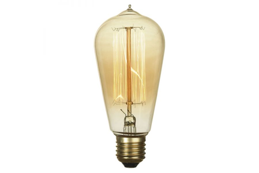 Лампа накаливания Lussole LOFT E27 60W 2700K прозрачная GF-E-764