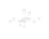 Потолочная люстра Arte Lamp Legacy A8024PL-8WH