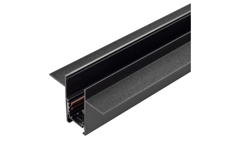 Шинопровод встраиваемый магнитный Arlight MAG-ORIENT-TRACK-2653-FDW-3000 (BK, FLAT) 041440