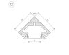 Профиль Arlight PDS45-T-2000 012053