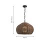 Подвесной светильник Favourite Wicker 4883-1P
